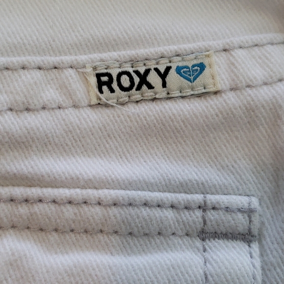 VINTAGE White Roxie Jean's Mini Skirt Size 11 - Picture 6 of 8